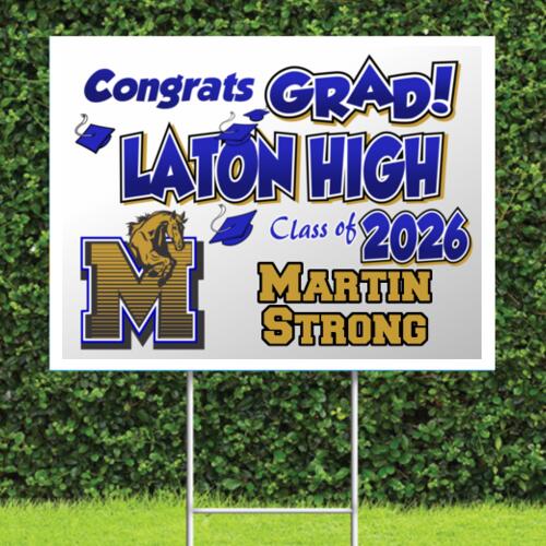 2026 Laton High Grad Sign Thumbnail