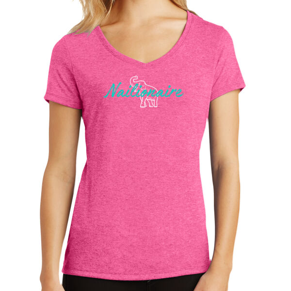Nailionaire - District Ladies V-Neck T-Shirt Thumbnail