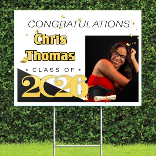 2026 Graduate - Picture Grad Sign Thumbnail