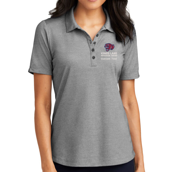 Kings Lake Unisex Polo - Women's Fine Pique Blend Polo Thumbnail