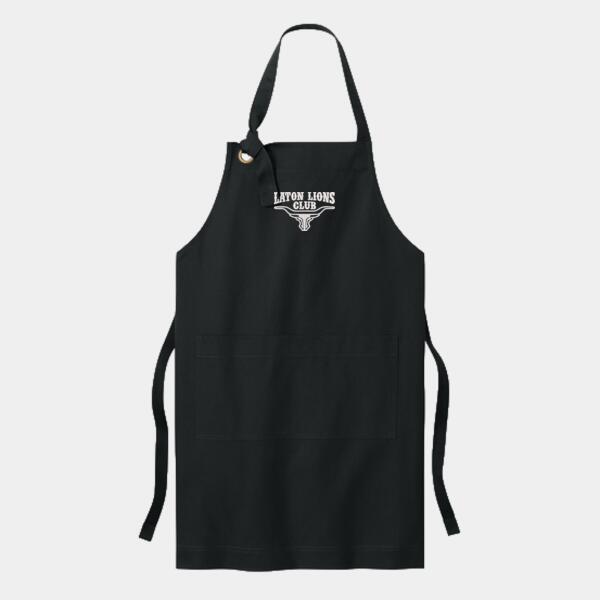 Laton Lions Club  - Signature Heavy Twill Bib Apron Thumbnail