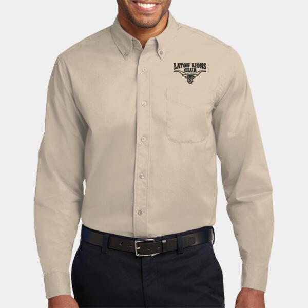 Laton Lions Club  - Long Sleeve Easy Care Shirt Thumbnail