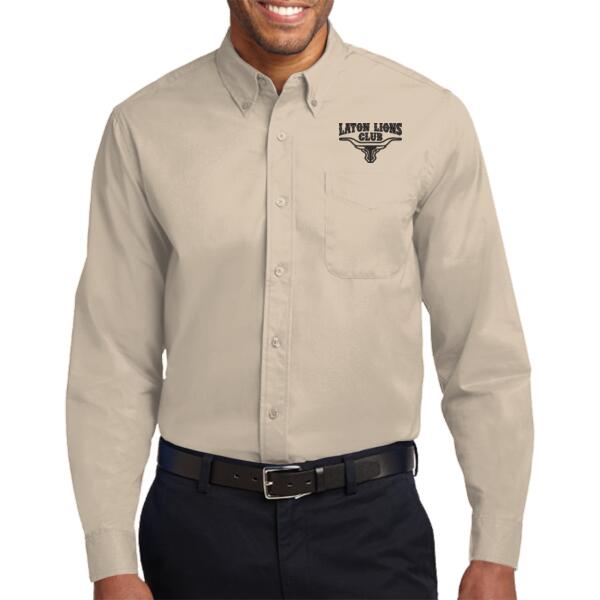Laton Lions Club  - Long Sleeve Easy Care Shirt Thumbnail