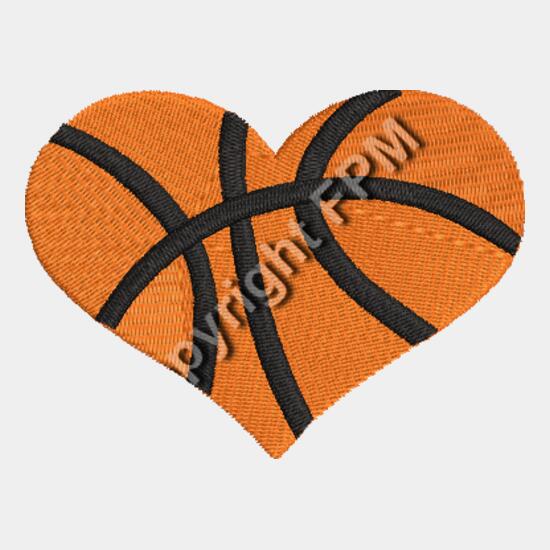 Basketball Heart_EMB3018 Thumbnail