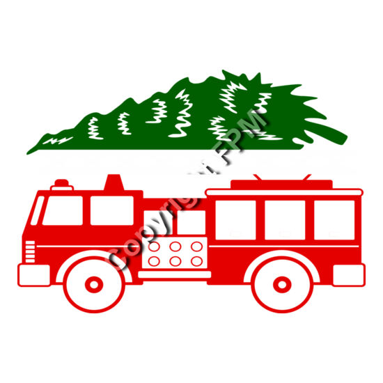 Fire Truck with Tree Thumbnail