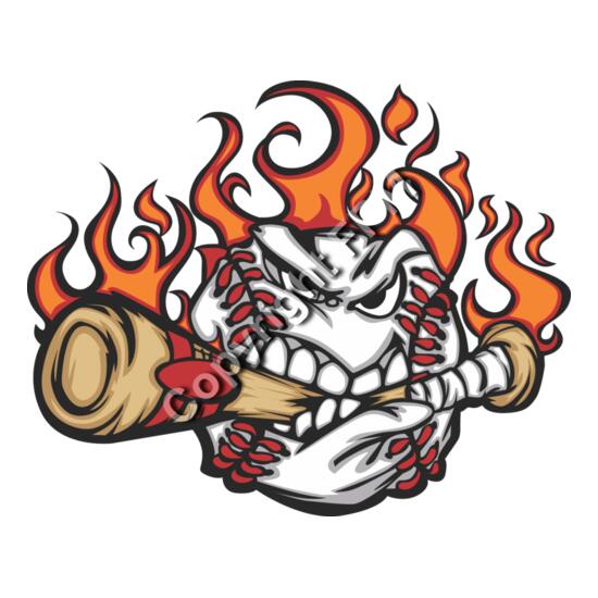 1256 Flaming Baseball Thumbnail