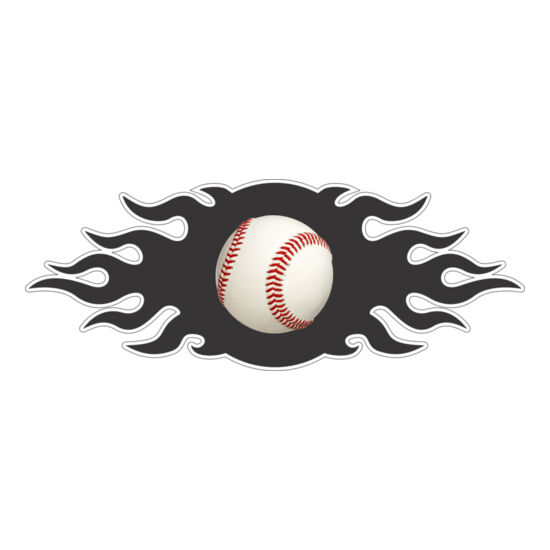 542 Flame Baseball Shield Thumbnail