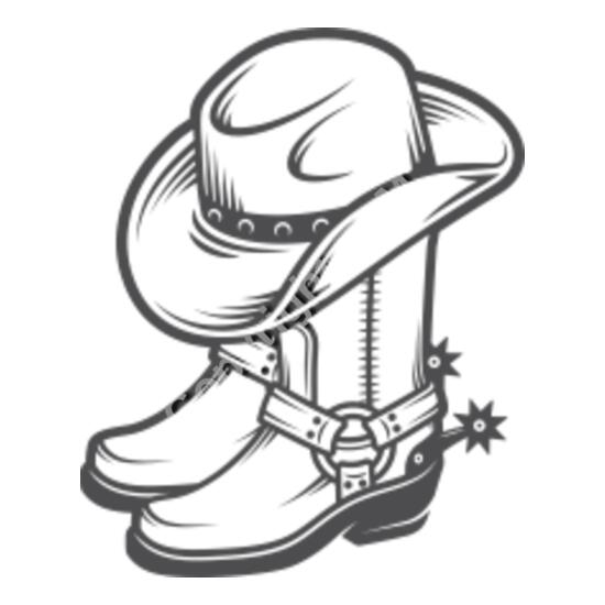 639 Cowboy Hat and Boots Thumbnail