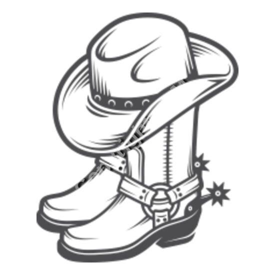639 Cowboy Hat and Boots Thumbnail