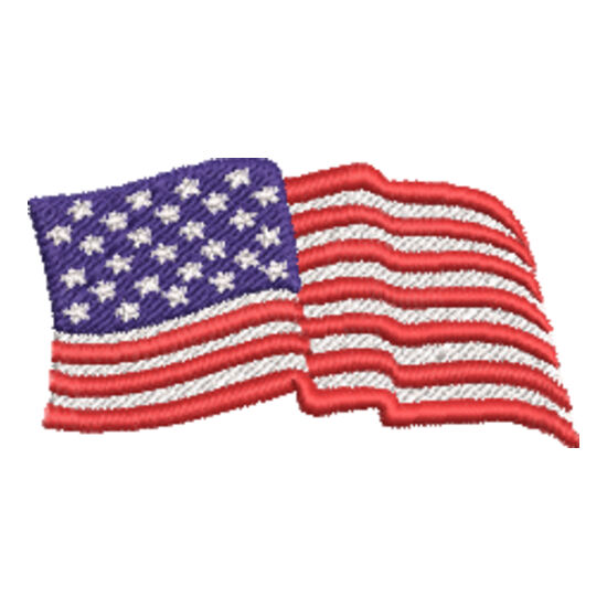 Waving Flag EMB540 Thumbnail