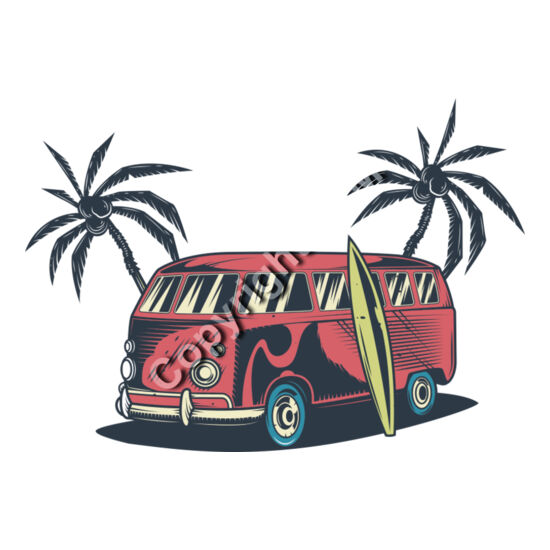 A1062 Surfing Van Thumbnail