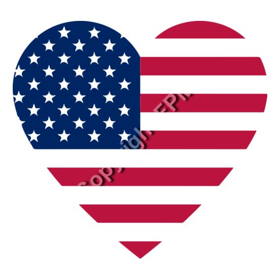 A1249 Flag Heart Thumbnail
