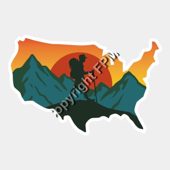 A1338 Hiking the US Thumbnail