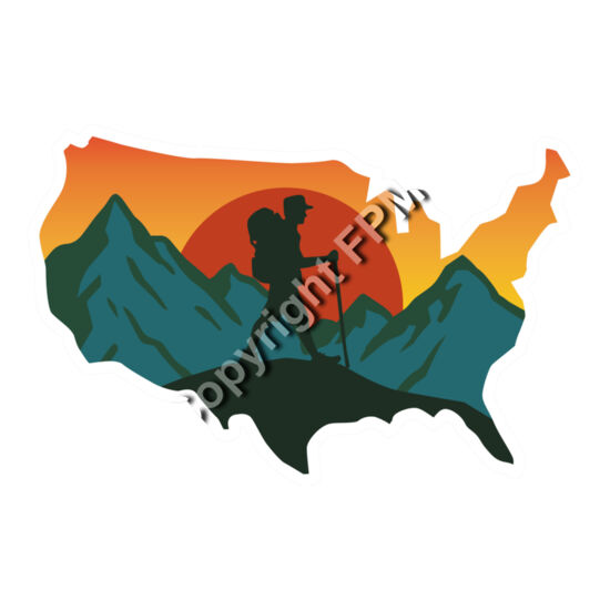 A1338 Hiking the US Thumbnail