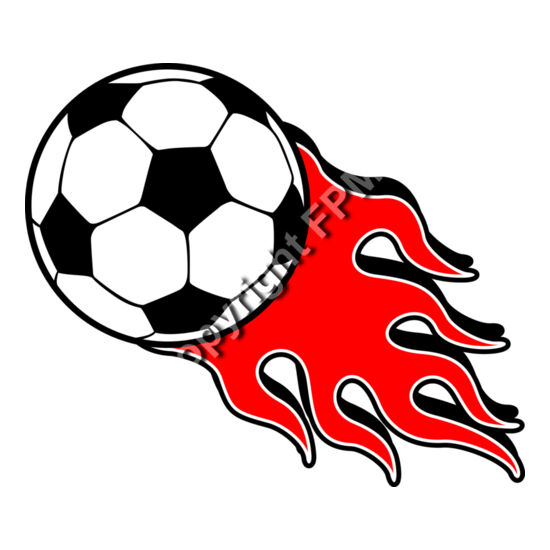1272 Flamming Soccer Ball Thumbnail