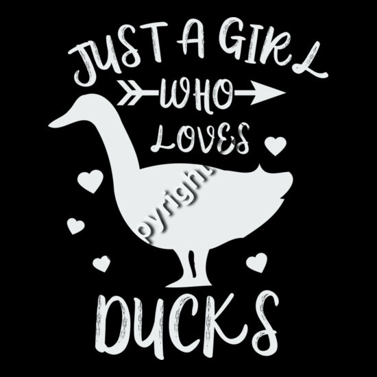 B6009 Girl who loves ducks Thumbnail