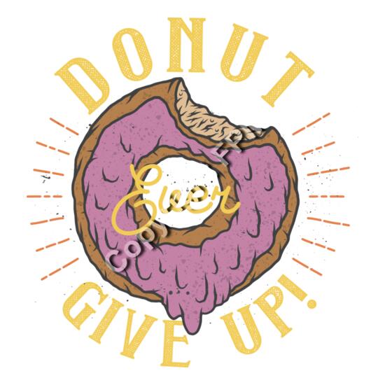 B6125 Donut Ever Give Up Thumbnail