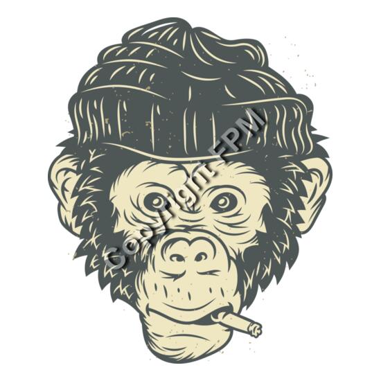 B6164 Smoking Monkey Thumbnail