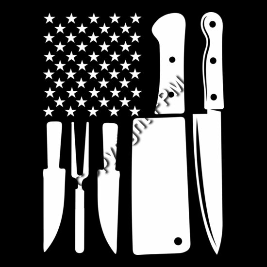 B7061 Knife Flag Thumbnail