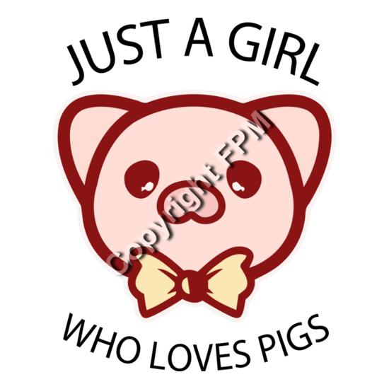 B7207 Girl who loves pigs Thumbnail