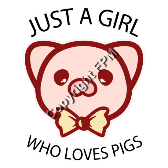 B7207 Girl who loves pigs Thumbnail