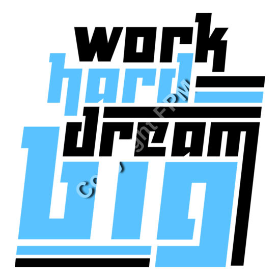 B4375 Work Hard Thumbnail