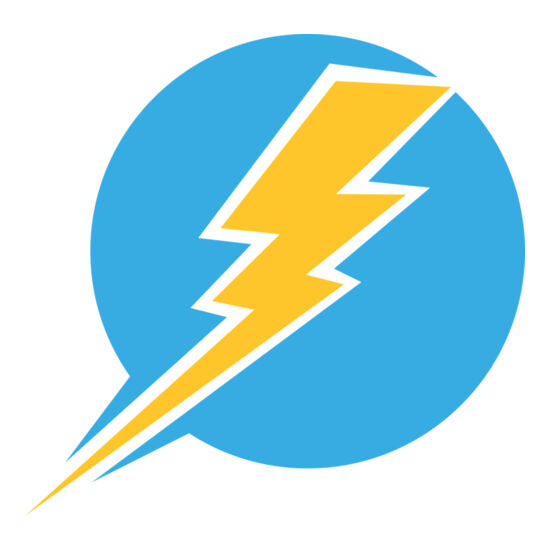 5644 Lighening Bolt Talk Bubble Thumbnail