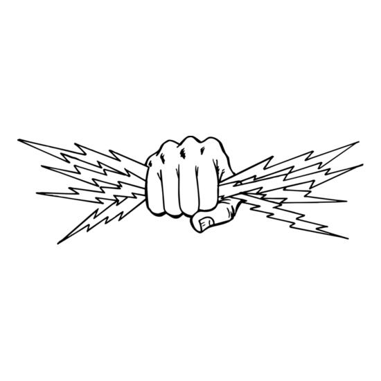 5645 Lightening Bolt Fist Thumbnail