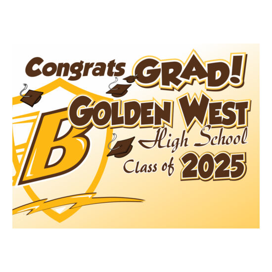 2025 Golden West High School Grad Sign Thumbnail