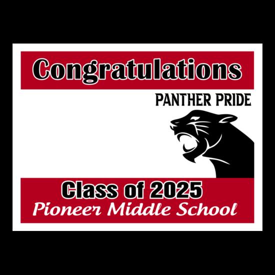 2025 Pioneer Middle School Grad Sign Thumbnail