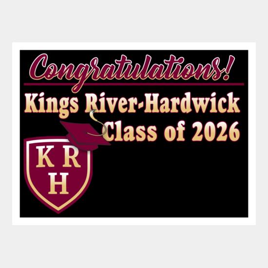 2026 Kings River HardwickGrad Sign Thumbnail
