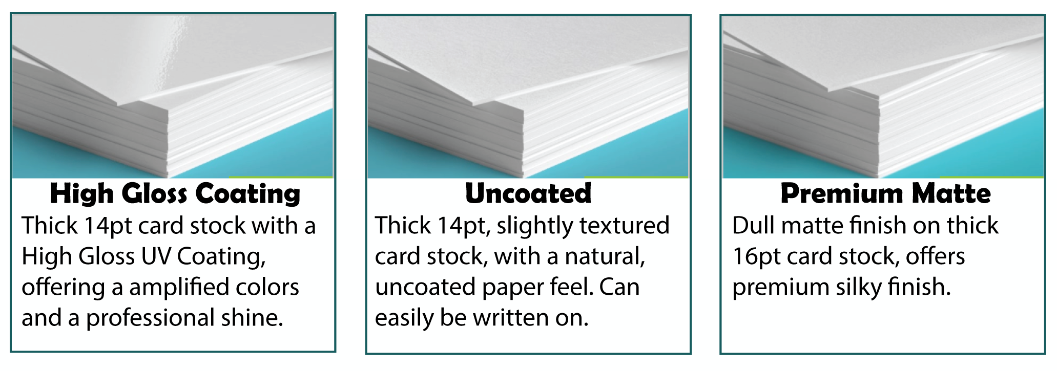 White Paper - 8 1/2 x 11 in 14 pt Cover Glossy